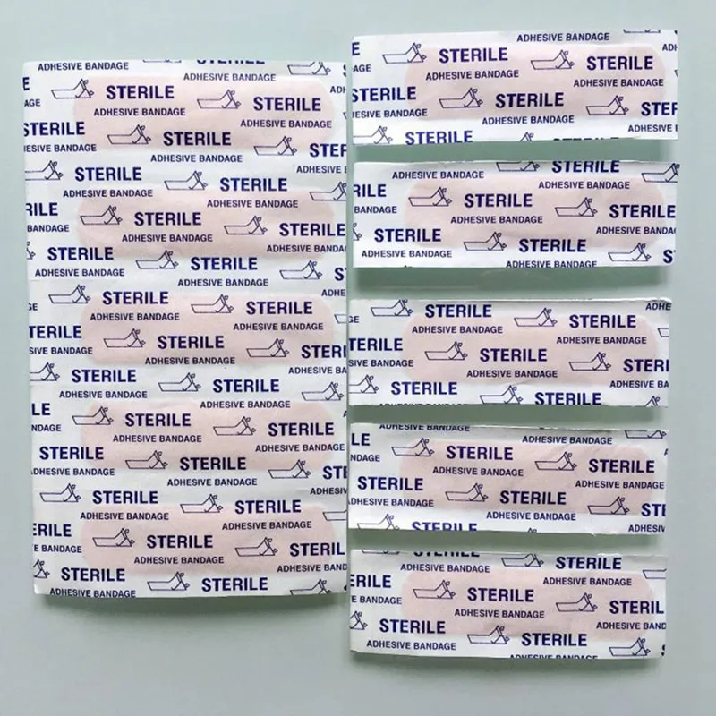 100 шт одноразовый водонепроницаемый пластырь первой помощи дышащий набор первой помощи медицинские гемостатические наклейки Дети