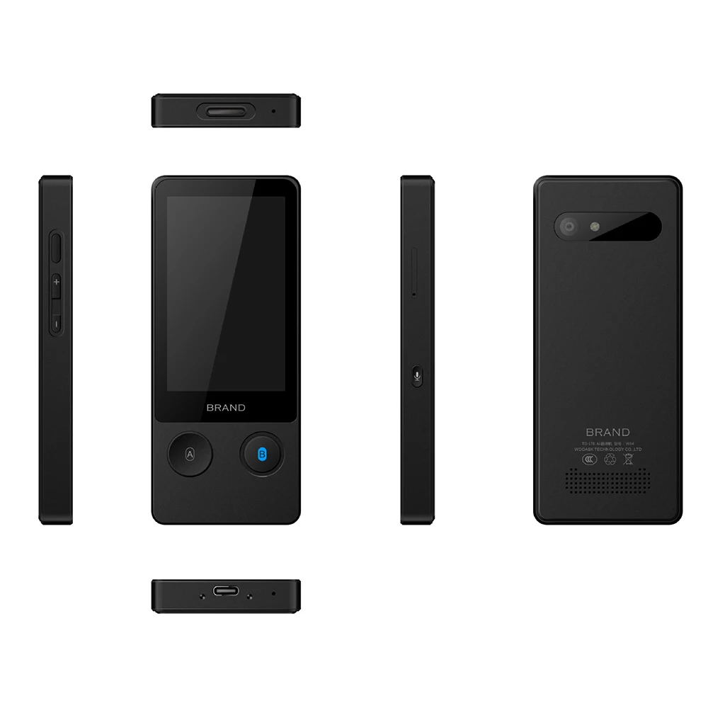 WOOASK W06 AI голосовой фото переводчик с 3,1 дюймовым контактным экраном 4G Wi-Fi 126 языков путешествия бизнес перевод