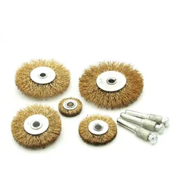 Roue à fil métallique antirouille, roue de polissage de fil d'acier, Mini kit de brosses de polissage antirouille, perceuse électrique 