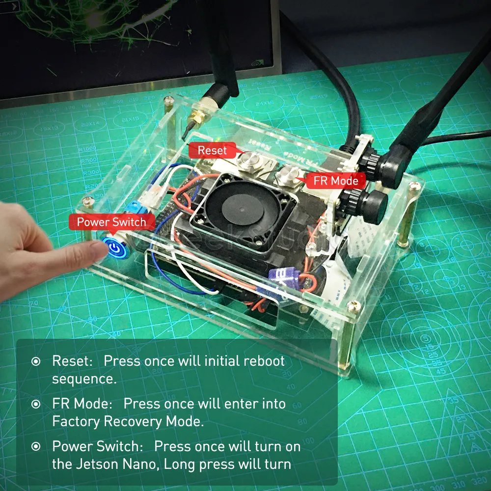 NVIDIA Jetson Nano B01 набор для разработчиков прозрачный акриловый чехол с охлаждающим