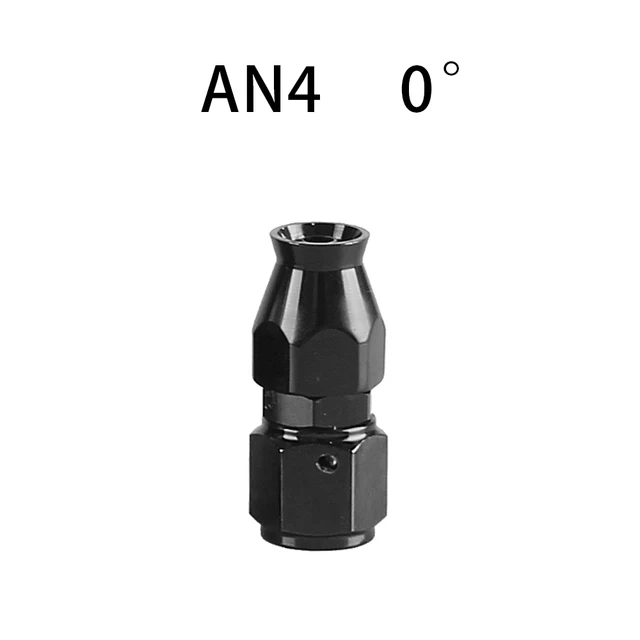 AN4/6/8/10/12 Straight 0°/45°/90°/180° Degree Reusable Hose End Fitting