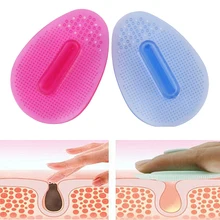 Facial Exfoliating Blackhead Face Cleansing Brush Tool Soft Deep Cleaning Brushes Face Brushes Silicone Beauty Washing Pad