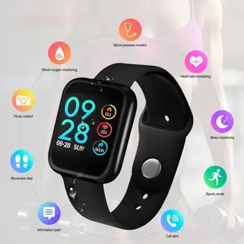 

Smart Watch Blood Pressure Measurement Heart Rate Monitor Fitness Bracelet Watch Women Men Smartwatch Support IOS Android