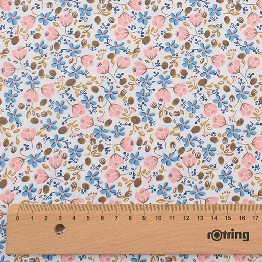 Chainho,Printed Twill Cotton Fabric,Bean Red Series,Patchwork Clothes,DIY Sewing Quilting Material For Baby&Children's Bedcloth B 1 piece 100x160cm