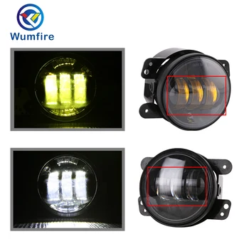 

Free shipping 4 inch Amber Yellow 30W Led Fog Lights for Jeep Wrangler 1997-2016 JK Off Road Fog Lamps