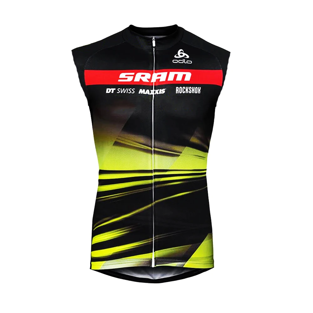 Летняя одежда для велоспорта ropa ciclismo hombre team SRAM, мужская летняя быстросохнущая футболка с коротким рукавом