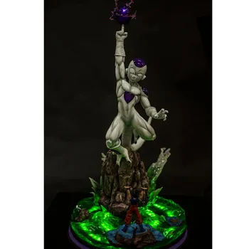 

1/4 New Stock Anime Dragon Ball Frieza VS Son Goku Statue GK With LED Can Emit Light Action Figure Collection Model Toys M4297