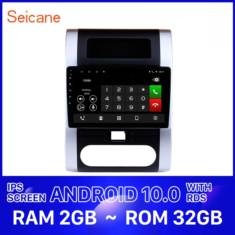 Автомобильный мультимедийный плеер Seicane 2din 10 1 дюйма Android 0 GPS радио для 2008 2009 2010 2011
