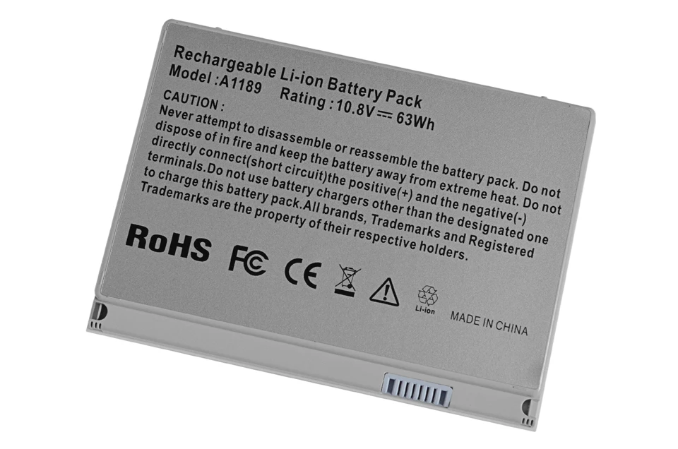 ApexWay 11,1 v 63WH сменная батарея для ноутбука APPLE MacBook Pro 1" A1151 A1229 MA897*/A MB166*/A MA092 MA611 A1189 MA458