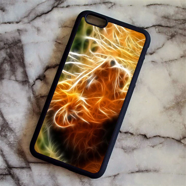 Серебристый KETAOTAO Король джунглей Лев Модный чехол для телефона s для iPhone 4S 5C SE 5 5S 6 6S 7 8 Plus X Чехол Мягкий ТПУ резиновый силиконовый - Цвет: Серебристый