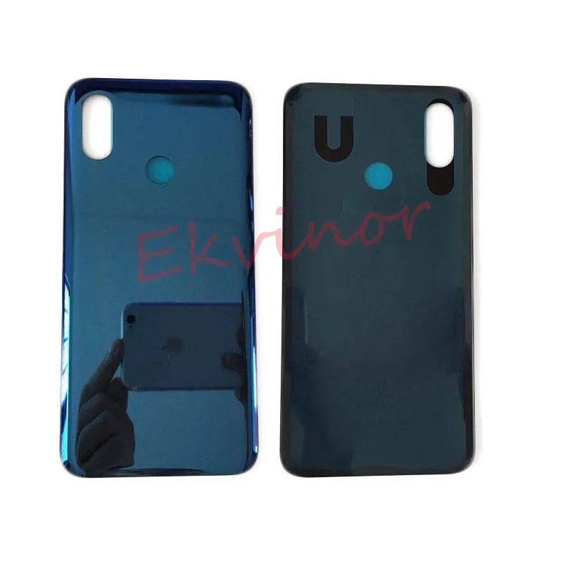10 шт. 6,2" Крышка батарейного отсека для Xiao mi 8 mi 8 Задняя стеклянная задняя дверь Корпус Замена с клеем