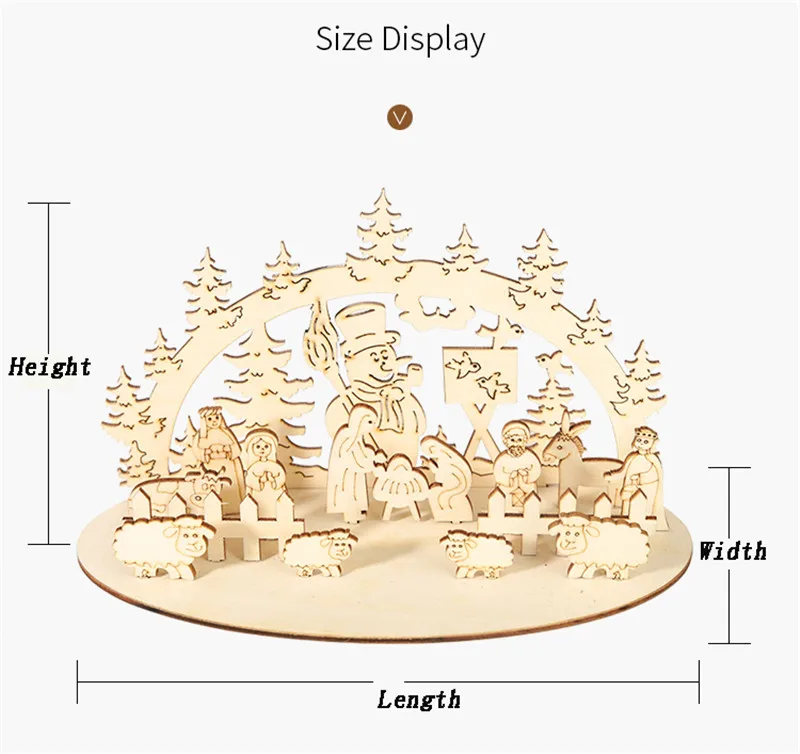 Новогоднее шитье Снеговик Рождественское украшение детские подарки игрушки для дома рождественские украшения деревянная церковь для стола декоративные