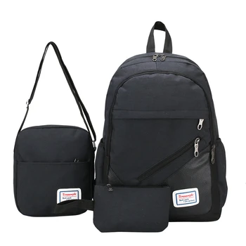 

Aelicy 3pcs/set Men's Backpack Bag Male USB Charging Laptop Backpack Women Computer Bags Schoolbag Men Shoulder Bag Sets 1120