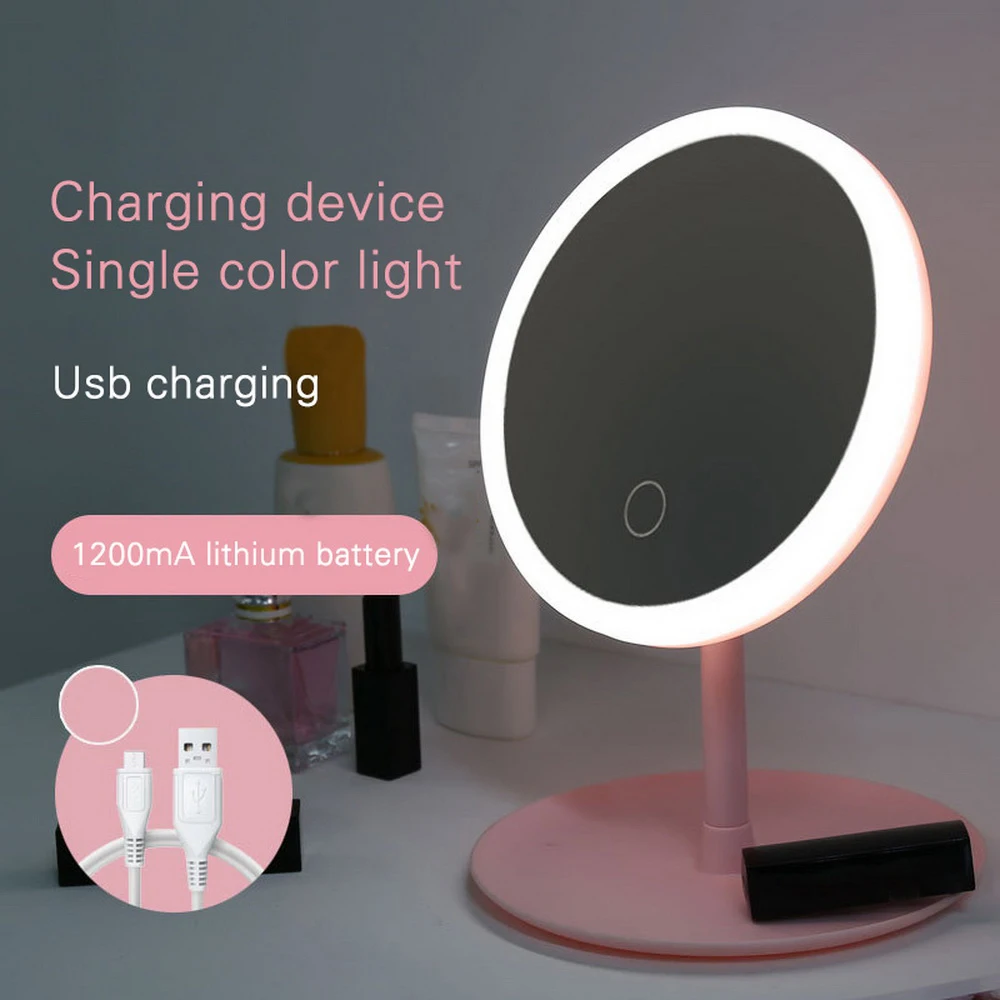 Makeup Backlit Mirror Light With Natural White LED Daylight vanity mirror Detachable/Storage Base 3Modes To espelho lustro 3Type