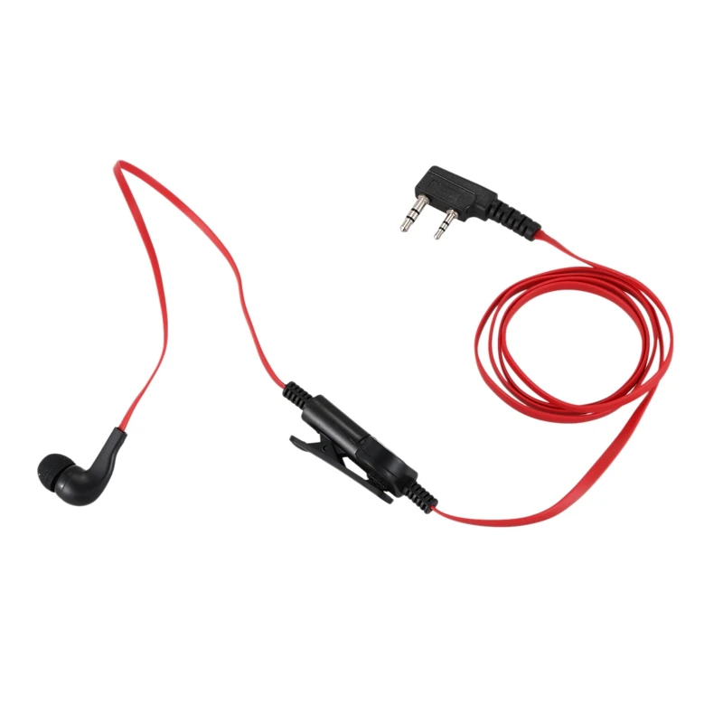 2 Pin Лапша Стиль наушники K разъем наушник гарнитура для Baofeng Uv5R Bf-888S Uv5R радио красный провод