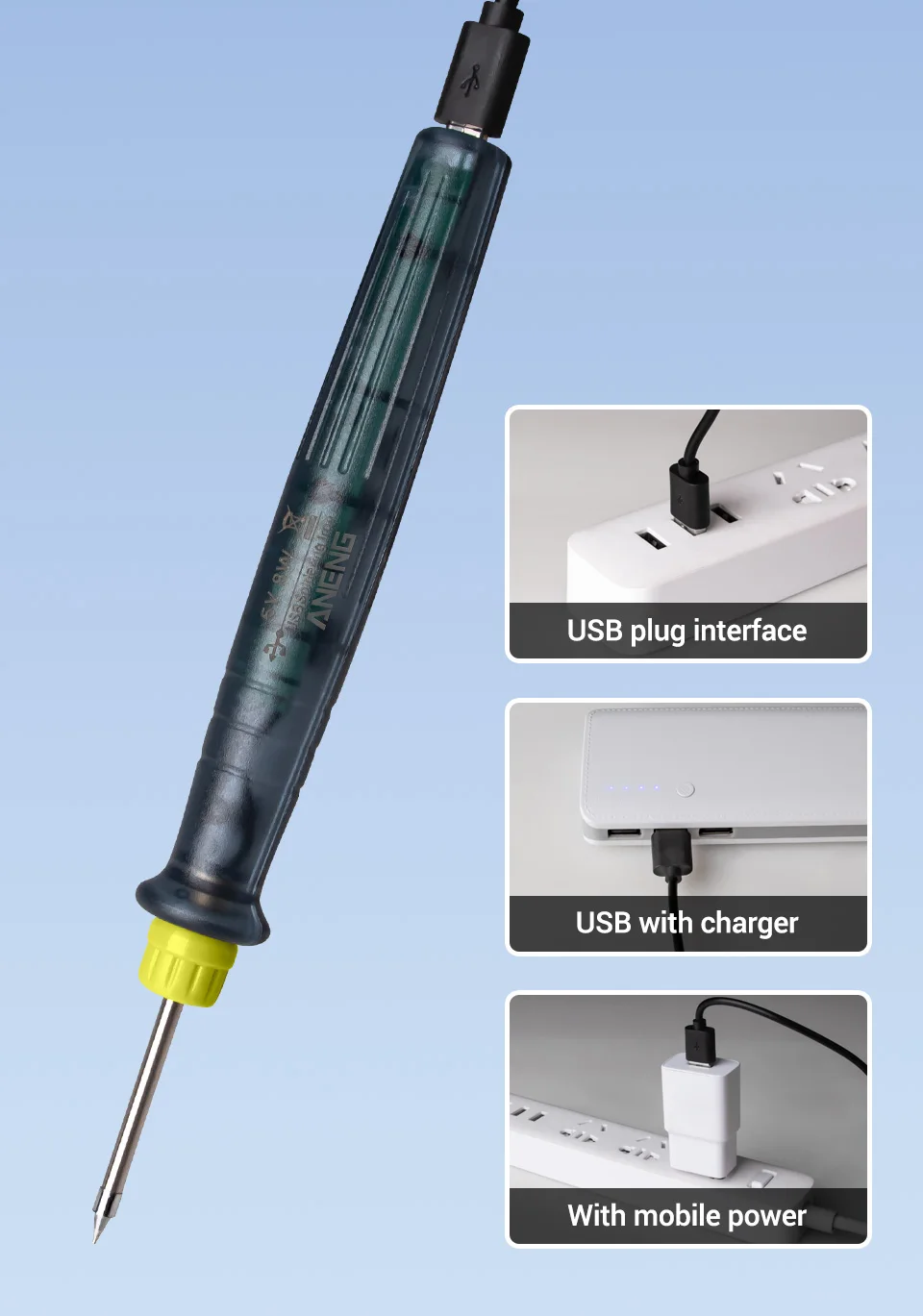 5 в 8 Вт Портативный USB Электрический паяльник ручка Наплавка режущей кромки инструмента Пистолет Аксессуары для электрических паяльников наборы инструментов