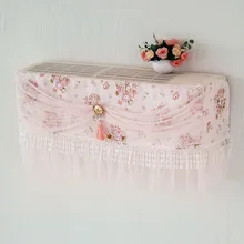 2 шт./лот чехол для кондиционера крытые тканевые художественные кружевные Висячие пылезащитные чехлы