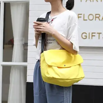 

2020 new solid color simple Oxford cloth shoulder bag casual wild nylon crossbody bag fashion large capacity crossbody bag