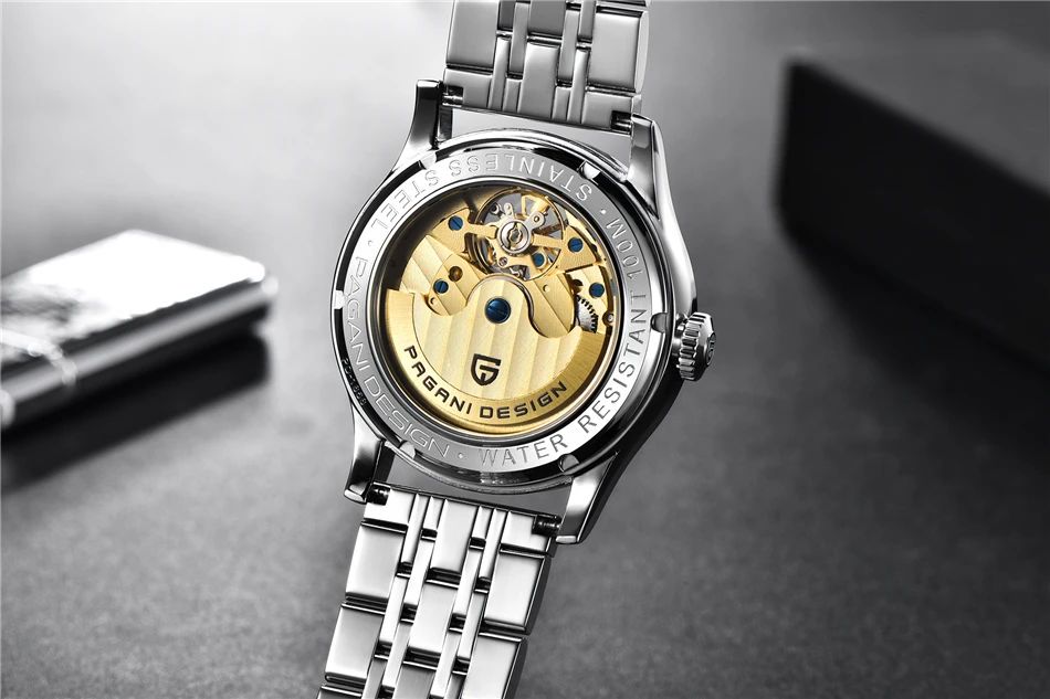 PAGANI DESIGN Top Marke Herrenuhr Mode Tourbillon Automatik Mechanische Uhr Herren Edelstahl Wasserdichte Uhr Relogio Masculino