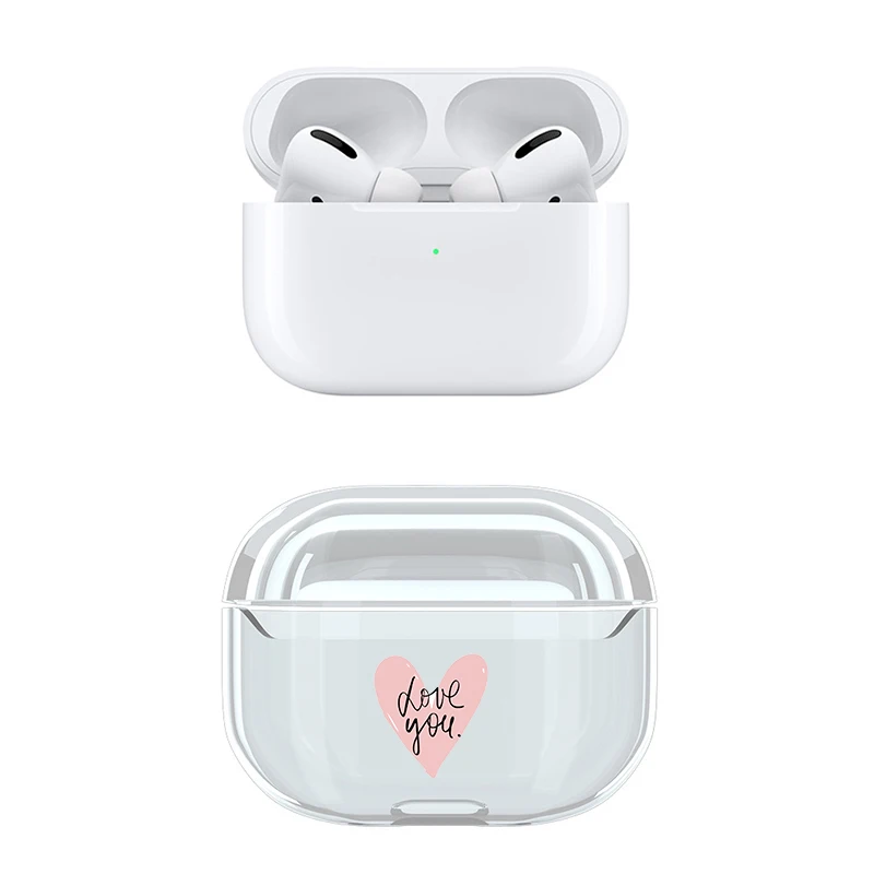 Прозрачный чехол для AirPods Pro Чехол Жесткий ПК беспроводной Bluetooth чехол для наушников для AirPods Pro 3 Аксессуары зарядная коробка