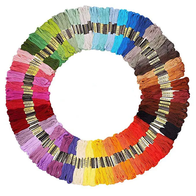

155/200/250 pcs Color embroidery DIY Silk Line Branch Threads Similar Dmc Thread Floss Skein Cross Stitch Thread Embroidery 2019