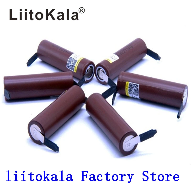 Оригинальный аккумулятор LiitoKala для HG2 18650 3000 мАч 3 6 В разряд 20 А выделенный высокой