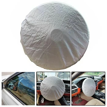

Steering Wheel Sun Shade Sun Block Heat Shield Sunscreen Visor 50cm*50cm Universal Auto Car
