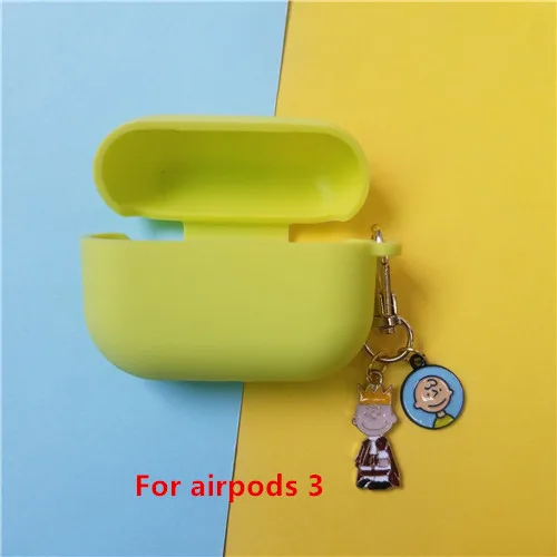 Милый силиконовый чехол с подвеской для Apple Airpods Pro Чехол Аксессуары для наушников Bluetooth защитный чехол - Цвет: 20