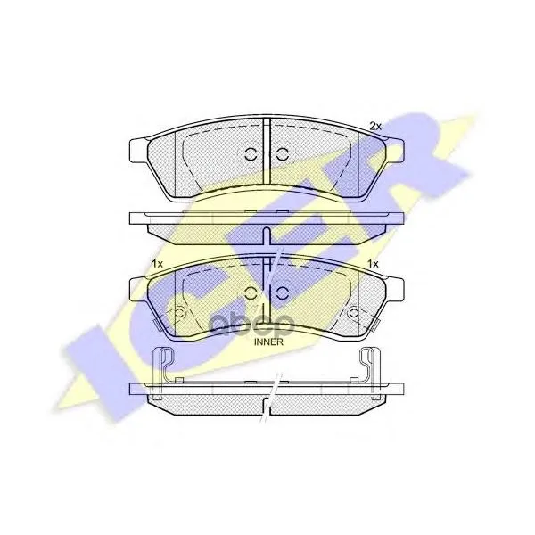 181930_колодки Дисковые Задние! Chevrolet Epica 2.0/2.5 05 Icer 181930 Icer арт. 181930