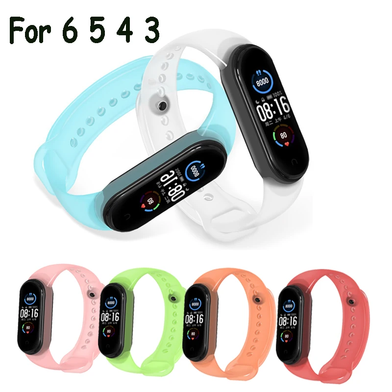 Оригинальный браслет Miband 6 ремешок для Xiaomi Mi Band 5 4 3 nfc силиконовый часов