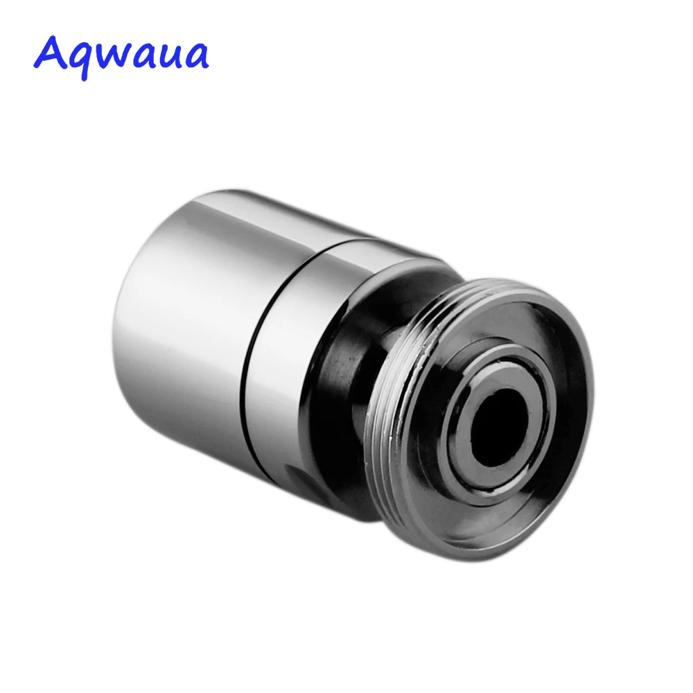 Aqwaua Water Saving Swivel Aerator Faucet Spout Bubbler Accessory for Kitchen Brass 22MM Male Thread Attachment on Crane