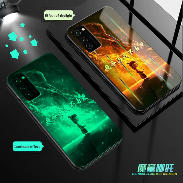 Aurora Venom Luxury Luminous Glass Case For huawei Honor View V30 Pro 20 10i 20i PLAY3 dazzle Cover For Honor 7X 8X 9A 8A Cases 04