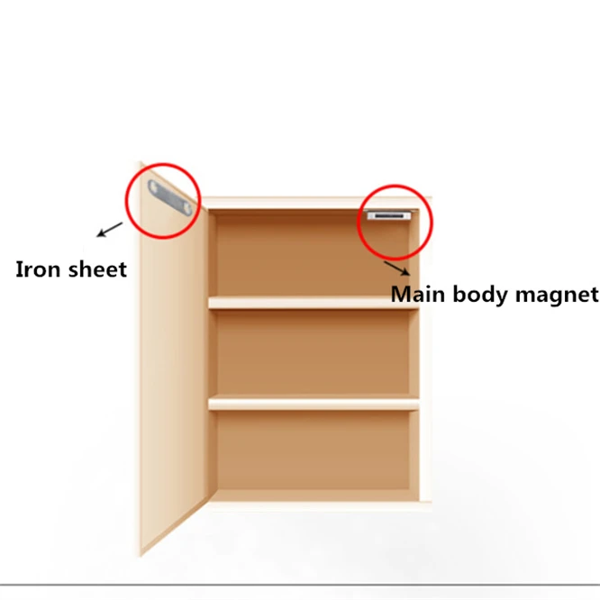 2 шт./лот нержавеющий стальной шкаф для одежды дверь шкафа Магнитный фиксатор ограничитель с защелкой держатель самовыравнивающийся магнит домашнее оборудование