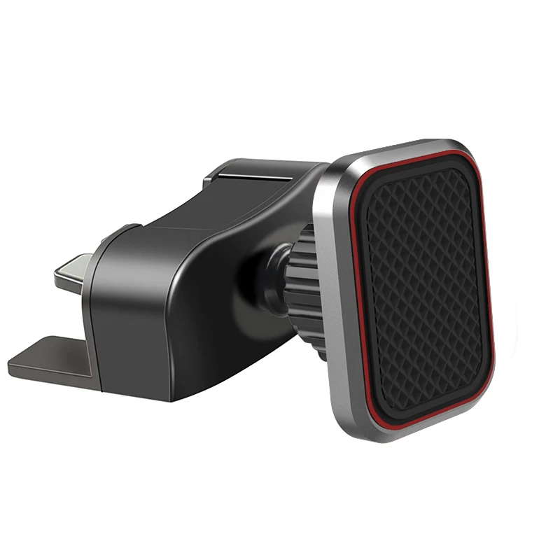 Square Red Магнитный автомобильный держатель для телефона Fimilef для iPhone XS X CD слот вентиляционное отверстие держатель для телефона Магнитная подставка для мобильного телефона Поддержка - Цвет: Square Red