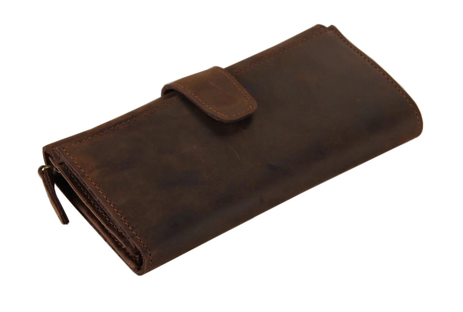 

Leather Long Wallet European and American Retro Crazy Mapido Holding Bag Super Multi Holding Bag