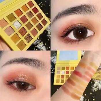 

Earth color Eye Shadow Palette Matte Pearl Sequin Waterproof Easy Color Eye Shadow Makeup Eye Cosmetics 20 Colors TSLM1
