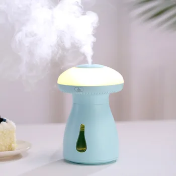 

240ML Creative Mushroom Night Light Mini Humidifier USB Ultrasonic Air Humidifier Essential Oil Aroma Diffuser For Home