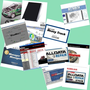 

2020 hot Alldata and Mitchell 24 Software fast ship All data 10.53+AutoData+mitchell on demand 2015+ElsaWin+Vivid+atsg 1TB HDD