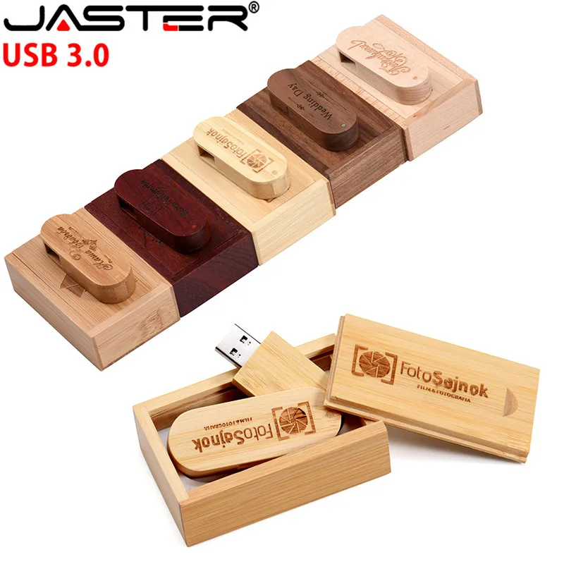 USB флеш накопитель JASTER деревянный 4 ГБ 8 16 32 64 ГБ|USB флэш-накопители| |