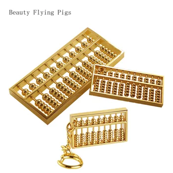 

High-grade pure copper abacus gold-plated abacus pendant abacus pendant large abacus ornaments wedding opening office gift