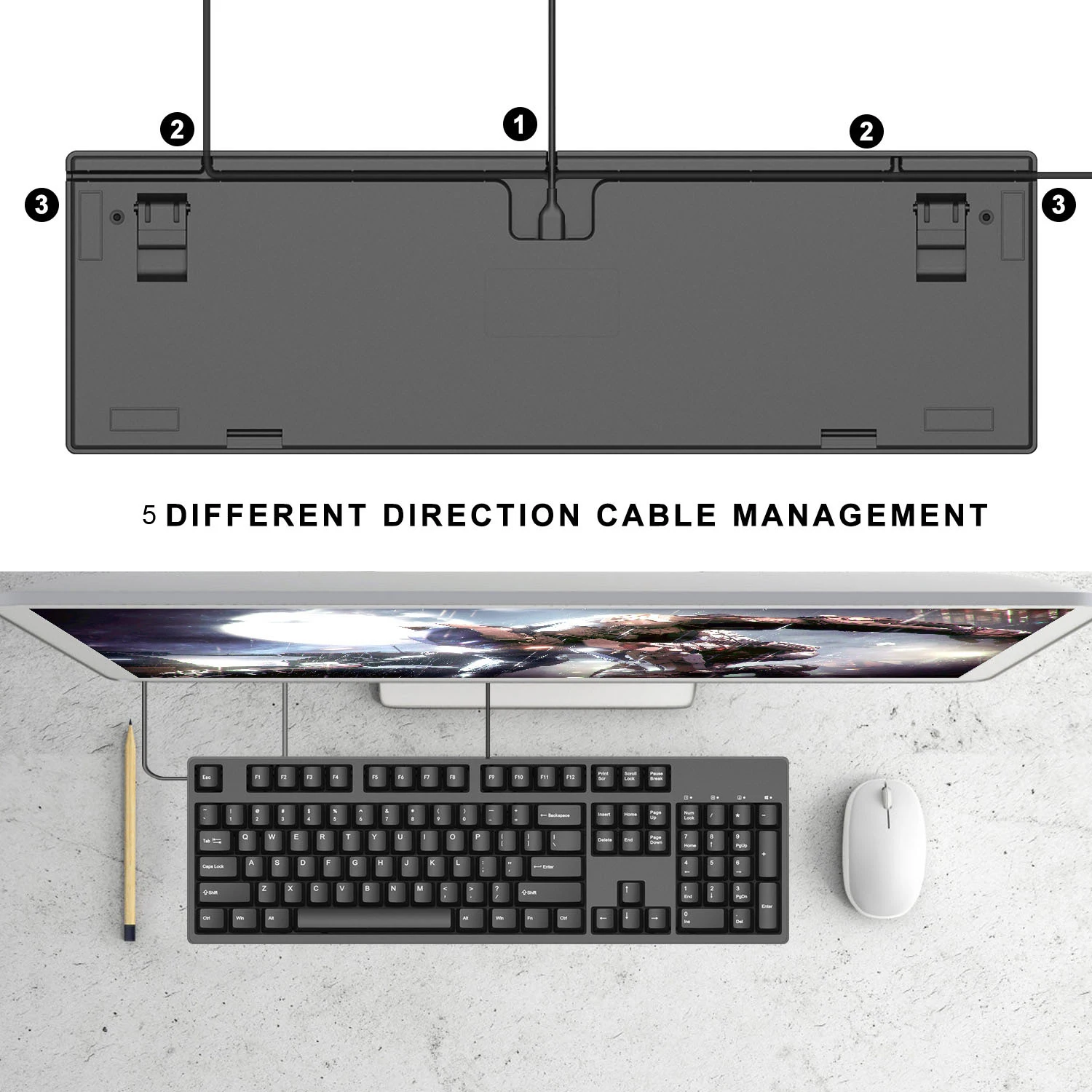 HELLO Ganss механическая клавиатура с 104 клавишами PBT keycap Cherry MX Switch коричневая синяя красная полноразмерная игровая клавиатура без подсветки для офиса