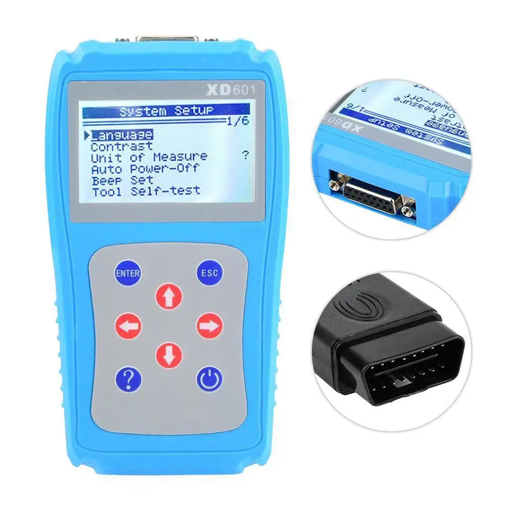 Диагностический сканер XD601 OBDII EOBD автоматический считыватель кодов тестер данных диагностический инструмент сканирования многоязычный для автомобилей грузовиков