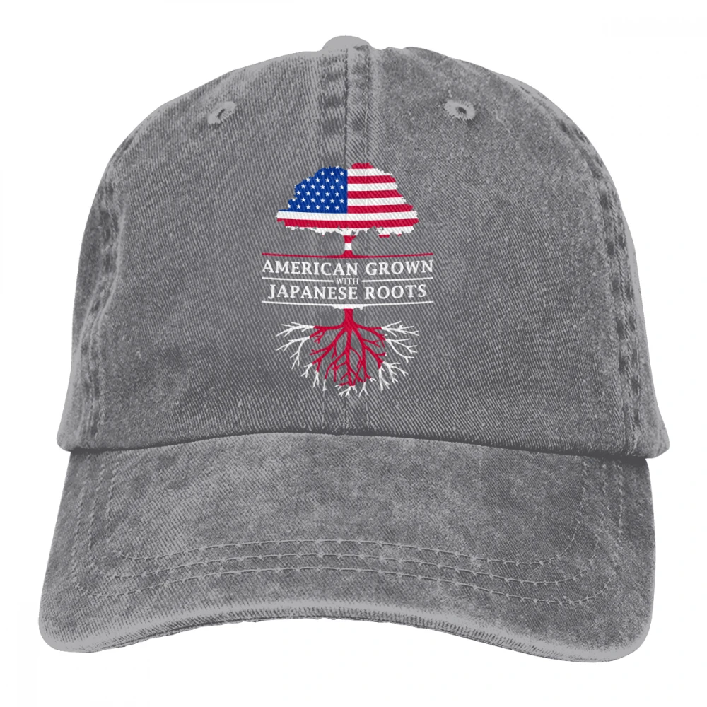 Американский взрослый японский корни Флаг стиль Casquette черный унисекс Мужские Женские джинсовые бейсболка с ремешком кепки Регулируемый Гольф папа шляпа