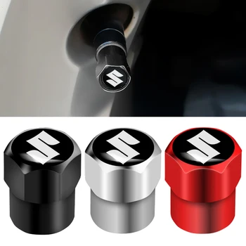 

4 Pcs Metal Tire Valve Cap Car Tyre Air Stems Cover For Suzuki SX4 Jimny Grand Swift Vitara Alto Liana Samurai Gsxr Accessories