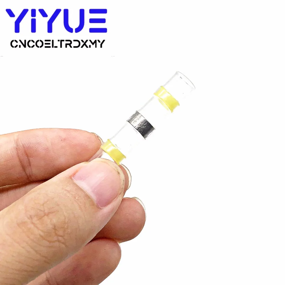 10pcs SST-S41 Heat Shrink Butt Wire Connectors Waterproof Tinned Copper Solder Seal Terminals 12-10 AWG (2)