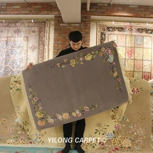 YILONG 3'x4. 7 'заводская цена дизайн шерстяной ковер ручной работы китайский ковер(TJ2018031S
