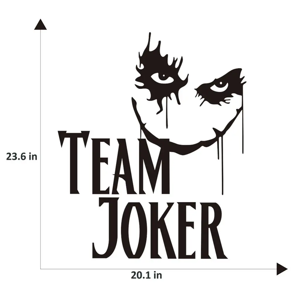 Автомобильная наклейка "TEAM JOKER" текстовая наклейка s Авто Виниловая наклейка на крышку двигателя автомобиля Наклейка