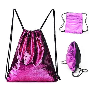

Sequin Gym Backpack Woman Mermaid Fitness Backpack Women Waterproof Gym Bag With Drawstring Mujer Sac De Sport Gymtas Femme B177