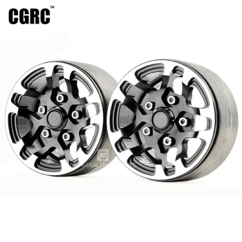 

2pcs 1.9 Inch Metal Beadlock Wheel Hub For 1/10 RC Crawler Car TRX4 TRX6 G63 D90 D110 Axial SCX10 90046 TF2