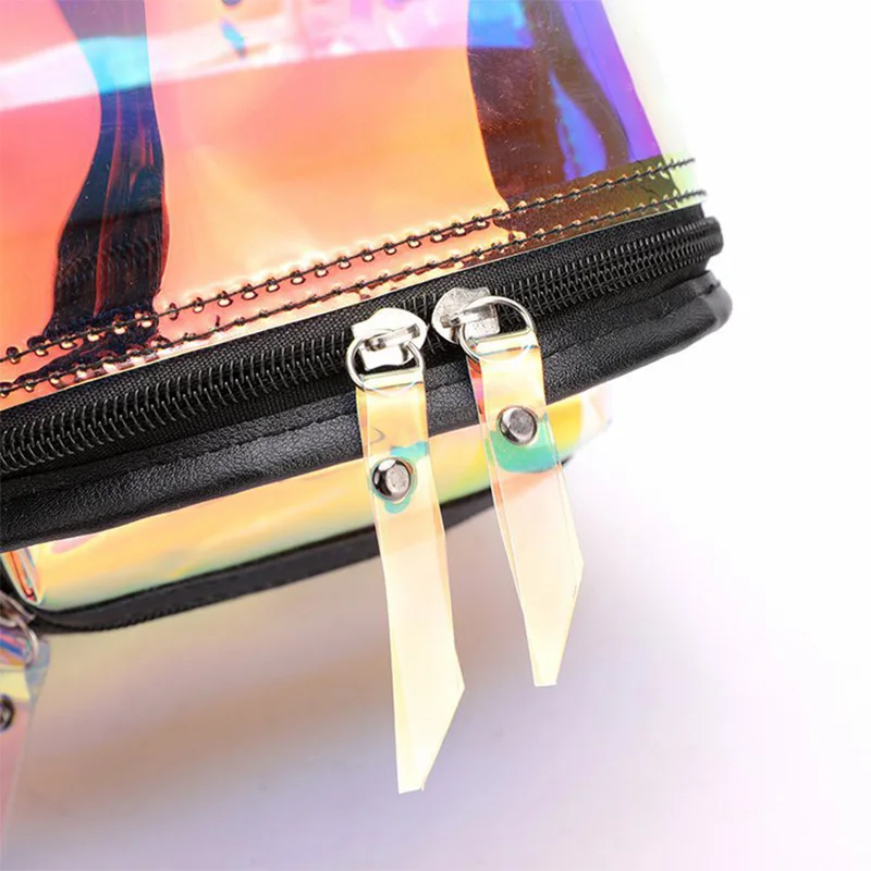 Прозрачный лазерный рюкзак Модный женский дизайнерский голографический новый